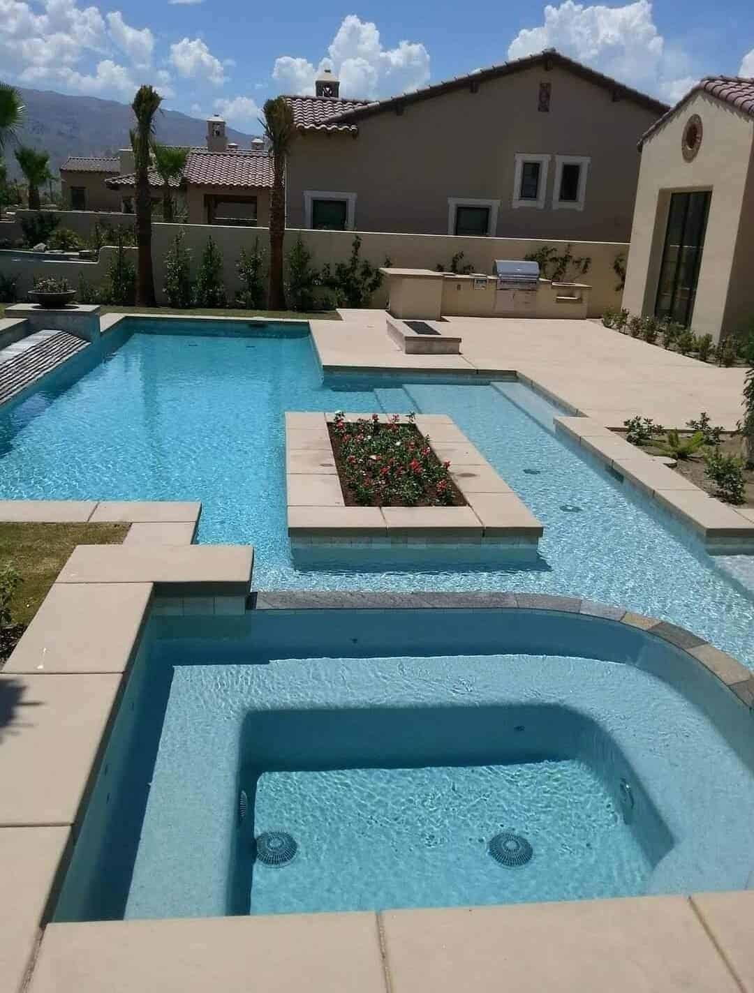 Resurfaced pool interior by CA's Finest & Quality Pool Plastering in the Inland Empire