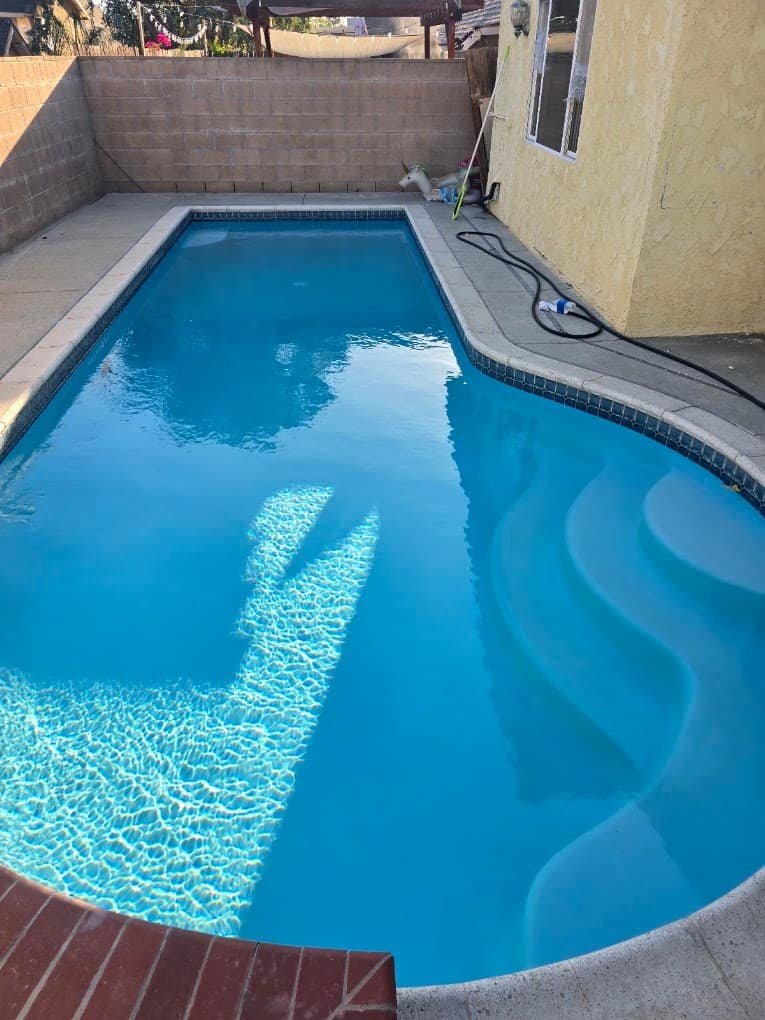 New pool construction project in Riverside, California